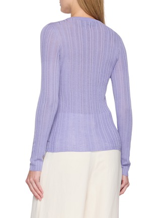 背面 - 点击放大 - THEORY - Semi Sheer V-neck Cardigan