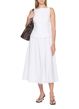 模特儿示范图 - 点击放大 - THEORY - Boat Neck Dress
