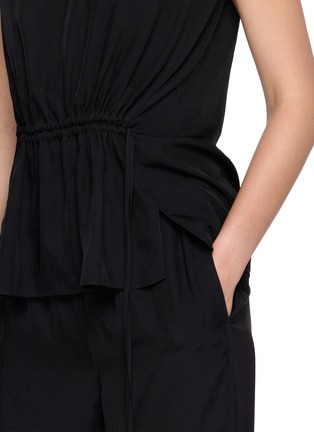  - THEORY - Scoop Neck Drawstring Waist Top