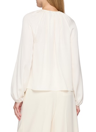 背面 - 点击放大 - THEORY - Silk Georgette Button-Front Blouse