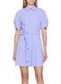 首图 - 点击放大 - THEORY - Puff Sleeve Belted Mini Dress