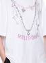 - WE11DONE - Necklace Print Oversized Cotton T-Shirt
