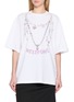 首图 - 点击放大 - WE11DONE - Necklace Print Oversized Cotton T-Shirt