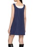 背面 - 点击放大 - WE11DONE - Sleeveless Layered Dress