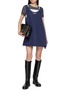 模特儿示范图 - 点击放大 - WE11DONE - Sleeveless Layered Dress