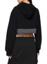 背面 - 点击放大 - WE11DONE - Cropped Double Layer Cotton Hoodie