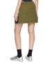 背面 - 点击放大 - WE11DONE - Colourblock Washed Cotton Track Mini Skirt