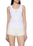 首图 - 点击放大 - MARGESHERWOOD - X Peanuts Heart Pendant Ribbed Tank Top
