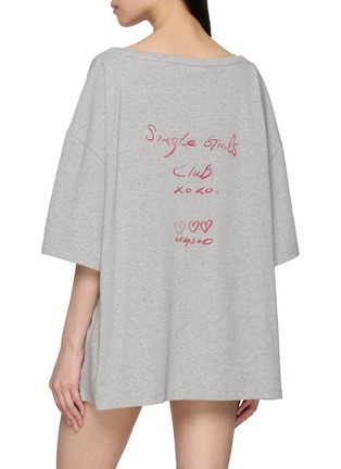 背面 - 点击放大 - MARGESHERWOOD - X Peanuts Single Girls Club Off-Shoulder T-Shirt