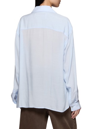 背面 - 点击放大 - BAZISZT - Tinees Floral Beaded Appliqué Embroidered Cotton Shirt