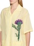 - BAZISZT - Sparrow Floral Feather Appliqué Shirt
