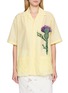 首图 - 点击放大 - BAZISZT - Sparrow Floral Feather Appliqué Shirt