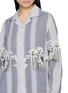  - BAZISZT - Corsa Floral Sequin Chequered Cotton Shirt