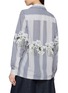 背面 - 点击放大 - BAZISZT - Corsa Floral Sequin Chequered Cotton Shirt