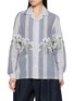 首图 - 点击放大 - BAZISZT - Corsa Floral Sequin Chequered Cotton Shirt