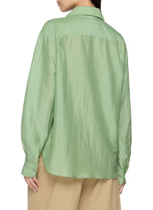 背面 - 点击放大 - BAZISZT - Ming Floral Appliqué Shirt