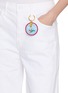  - MOTHER - The Whole Lot Zip Twist Fray Charm Light Wash Jeans