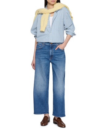 模特儿示范图 - 点击放大 - MOTHER - The Dodger Ankle Crocheted Pocket Cotton Denim Jeans