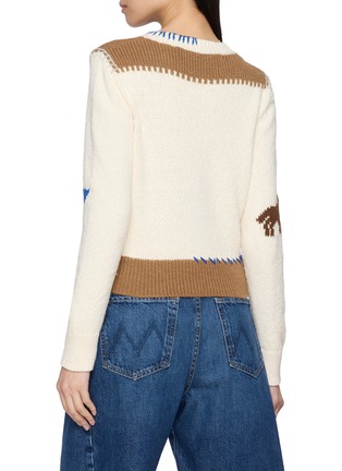 背面 - 点击放大 - MOTHER - The Shrunken Cropped Crewneck Cotton Blend Knit Sweater