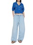 模特儿示范图 - 点击放大 - MOTHER - The Buffet Nerdy Elasticated Drawstring Waistband Cotton Blend Jeans