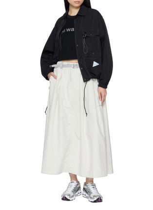 模特儿示范图 - 点击放大 - AND WANDER - Crinkled Shirt Jacket