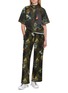 模特儿示范图 - 点击放大 - AND WANDER - X ROA Camouflage Cotton Blend Hooded Top