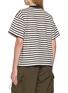 背面 - 点击放大 - AND WANDER - Striped Contrast Panel Cotton T-Shirt