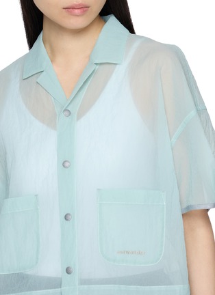  - AND WANDER - Sheer Ripstop Cropped Shirt