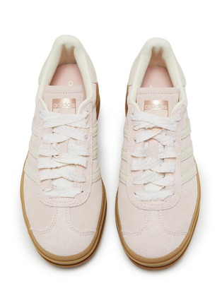 模特儿示范图 - 点击放大 - ADIDAS - 女款 GAZELLE BOLD 系带运动鞋