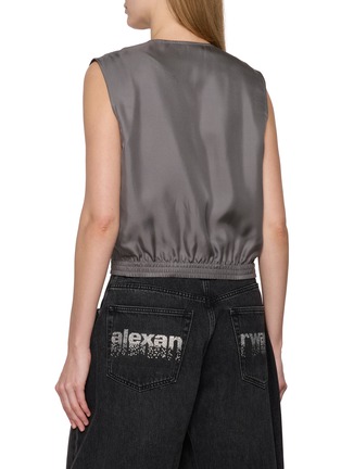 背面 - 点击放大 - ALEXANDERWANG - Cropped Silk Vest