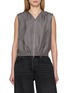 首图 - 点击放大 - ALEXANDERWANG - Cropped Silk Vest
