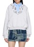 首图 - 点击放大 - ALEXANDERWANG - Pre-Styled Slashed Neck Hoodie With Cropped Dickie Shirt