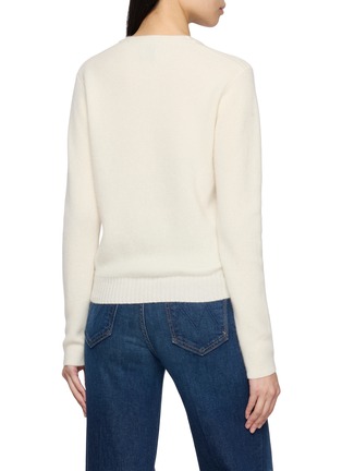 背面 - 点击放大 - JOVENS - V-Neck Ribbed Cashmere Cable Knit Sweater