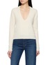 首图 - 点击放大 - JOVENS - V-Neck Ribbed Cashmere Cable Knit Sweater