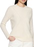  - JOVENS - Round Neck Ribbed Cashmere Cable Knit Sweater