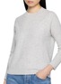  - JOVENS - Round Neck Ribbed Cashmere Cable Knit Sweater