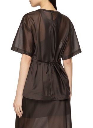 背面 - 点击放大 - HELMUT LANG - Crewneck Sheer Top