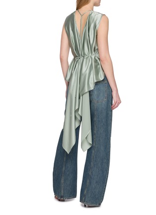 细节 - 点击放大 - HELMUT LANG - Scarf Drape Silk Top