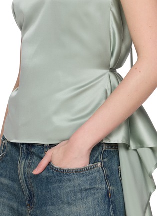  - HELMUT LANG - Scarf Drape Silk Top