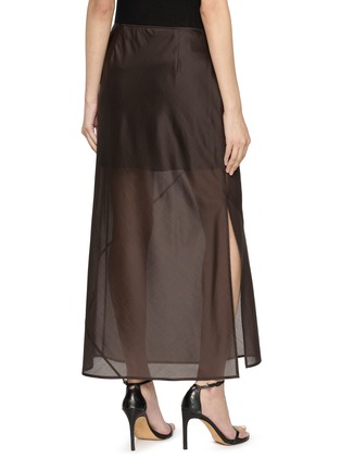背面 - 点击放大 - HELMUT LANG - Layered Asymmetrical Seam Sheer Midi Skirt