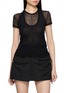 首图 - 点击放大 - HELMUT LANG - Layered Short Sleeve Mesh Top