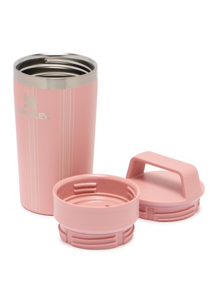 细节 –点击放大 - STANLEY - Café-To-Go Travel Mug 12oz — Peach Rose Picnic Stripe