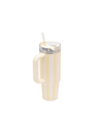 细节 –点击放大 - STANLEY - The Quencher H2.0 FlowState™ Tumbler 30oz — Cream Picnic Stripe