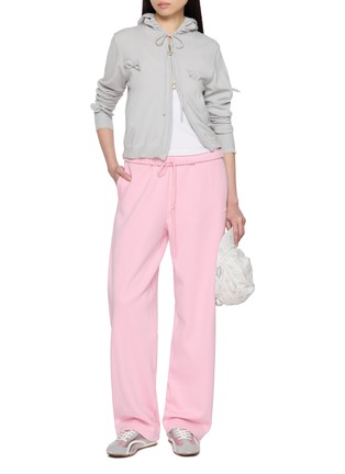 模特儿示范图 - 点击放大 - GOODBAI - X Lane Crawford Bow Detail Zip Up Hoodie