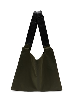 细节 - 点击放大 - DISCORD YOHJI YAMAMOTO - Leather Trim Patch Dot Tote Bag