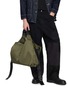 背面 - 点击放大 - DISCORD YOHJI YAMAMOTO - Leather Trim Patch Dot Tote Bag