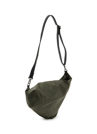 细节 - 点击放大 - DISCORD YOHJI YAMAMOTO - Leather Trim Curve Crossbody Bag