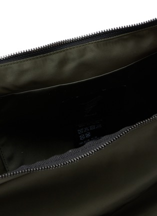 细节 - 点击放大 - DISCORD YOHJI YAMAMOTO - Leather Trim Curve Crossbody Bag