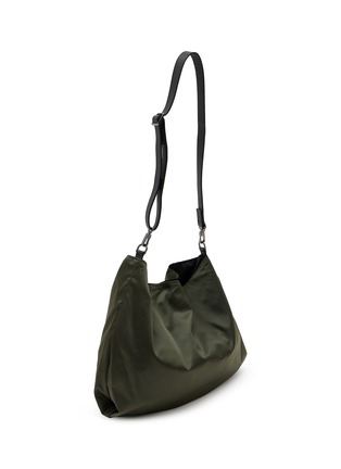 细节 - 点击放大 - DISCORD YOHJI YAMAMOTO - 2-Tuck Leather Trim Crossbody Bag