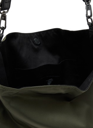 细节 - 点击放大 - DISCORD YOHJI YAMAMOTO - 2-Tuck Leather Trim Crossbody Bag